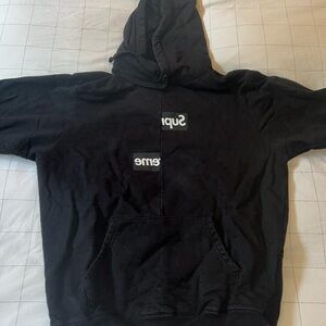 *RARE* Comme des garcons x Supreme Black Hoodie Sweatshirt